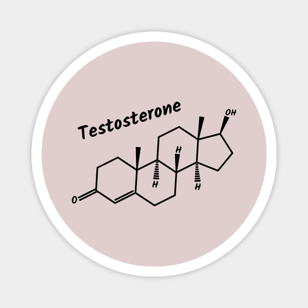 Testosterone Hormone Magnet by Polyart